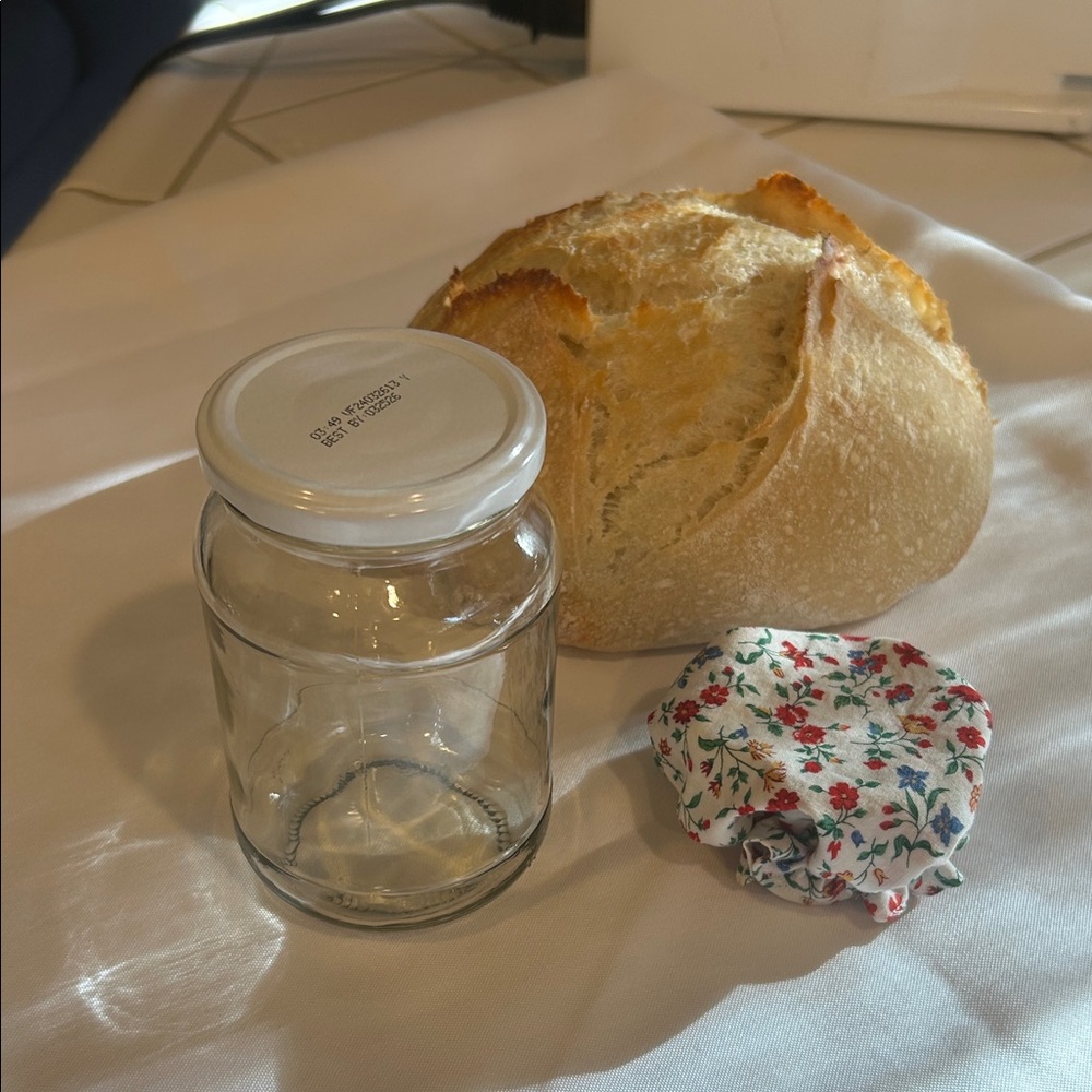 Floral Fabric Jar Covers - Set of 2 - Picture 4 of 14